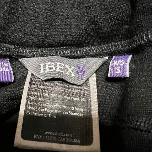 Ibex ClimaWool Breakaway Pants Womens Small Black Gray Merino Wool Outdoor - Picture 6 of 10